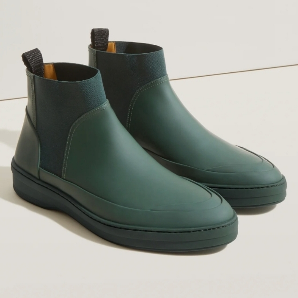 Jack Erwin Chelsea Rain Boots Leather 9